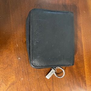 Fossil black leather wallet